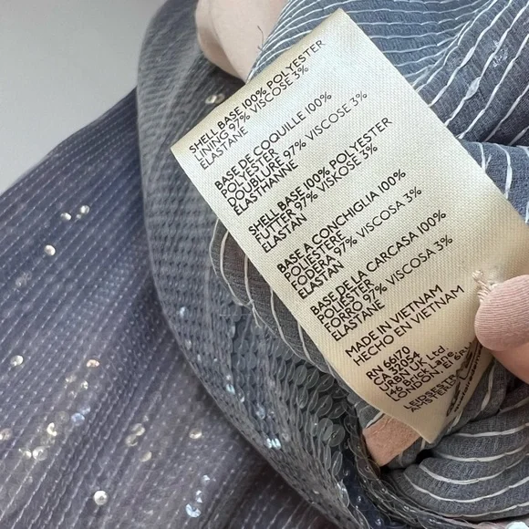 Anthropologie Sequin Ombre Mock Neck Sleeveless Midi Dress Ombre - Picture 11 of 12